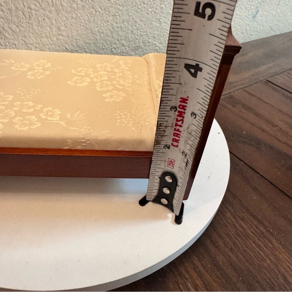 Vintage dollhouse Miniature furniture lattice design bed - Picture 4 of 6